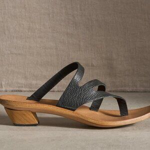 CYDWOQ Cupertino Sandals Black Leather Made in USA